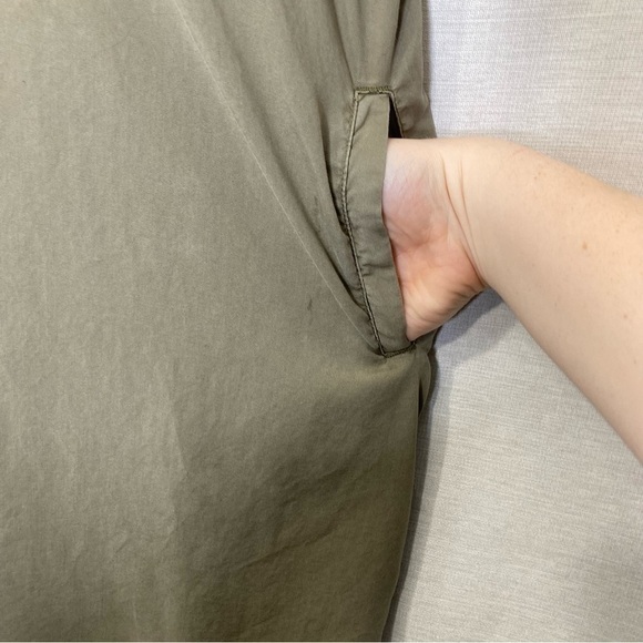 Thread & Supply T-Shirt Dress green pockets has a couple of spots see pics M - Picture 7 of 11